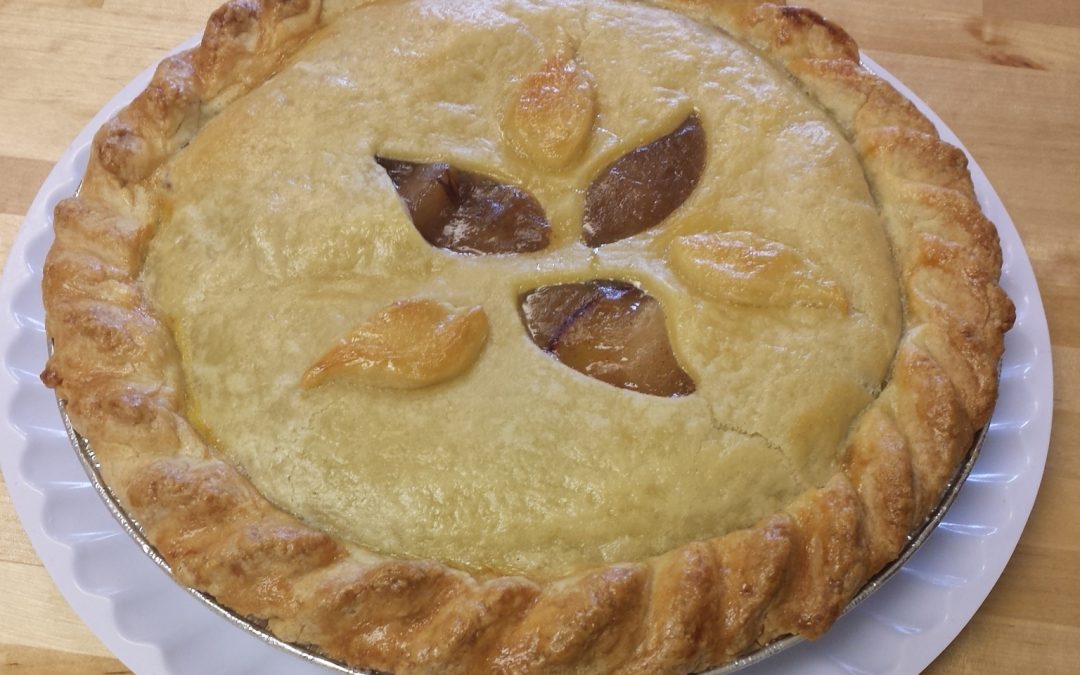 9″ Pear and Plum Pie